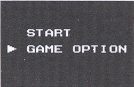Start/Game Option screen