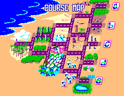 Course map screen