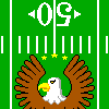 Football Field with Eagle