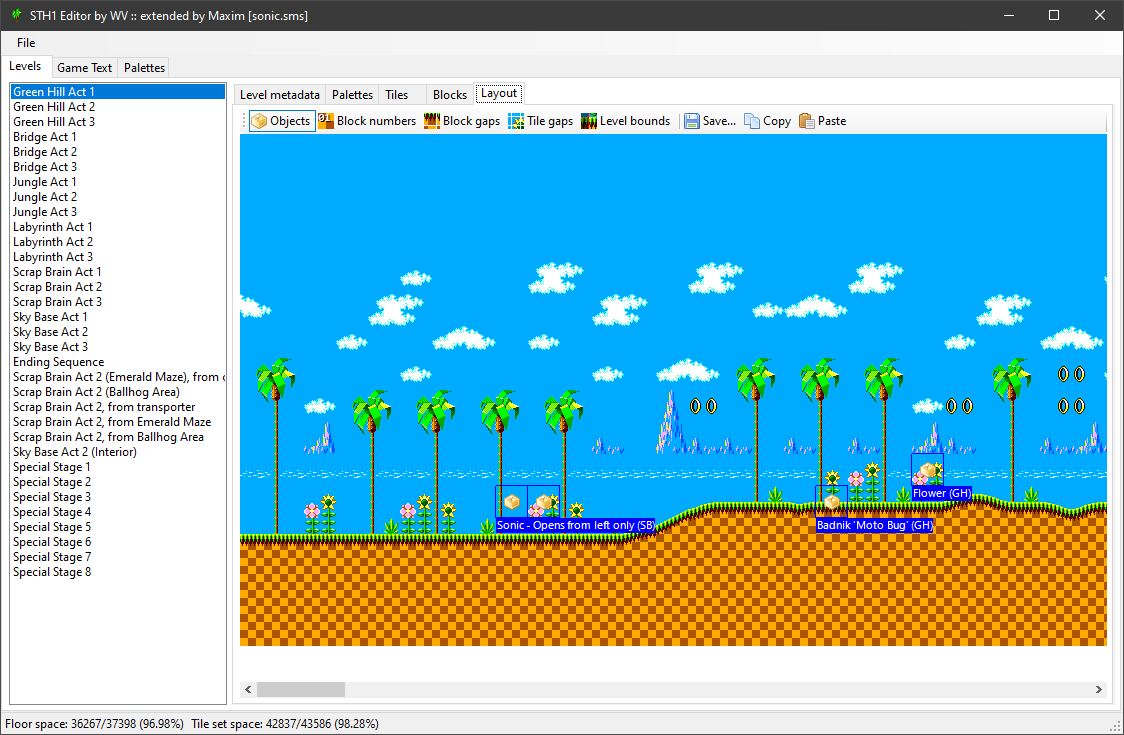 Custom / Edited - Sonic the Hedgehog Customs - Sonic (Master System / Game  Gear-Style, Expanded) - The Spriters Resource