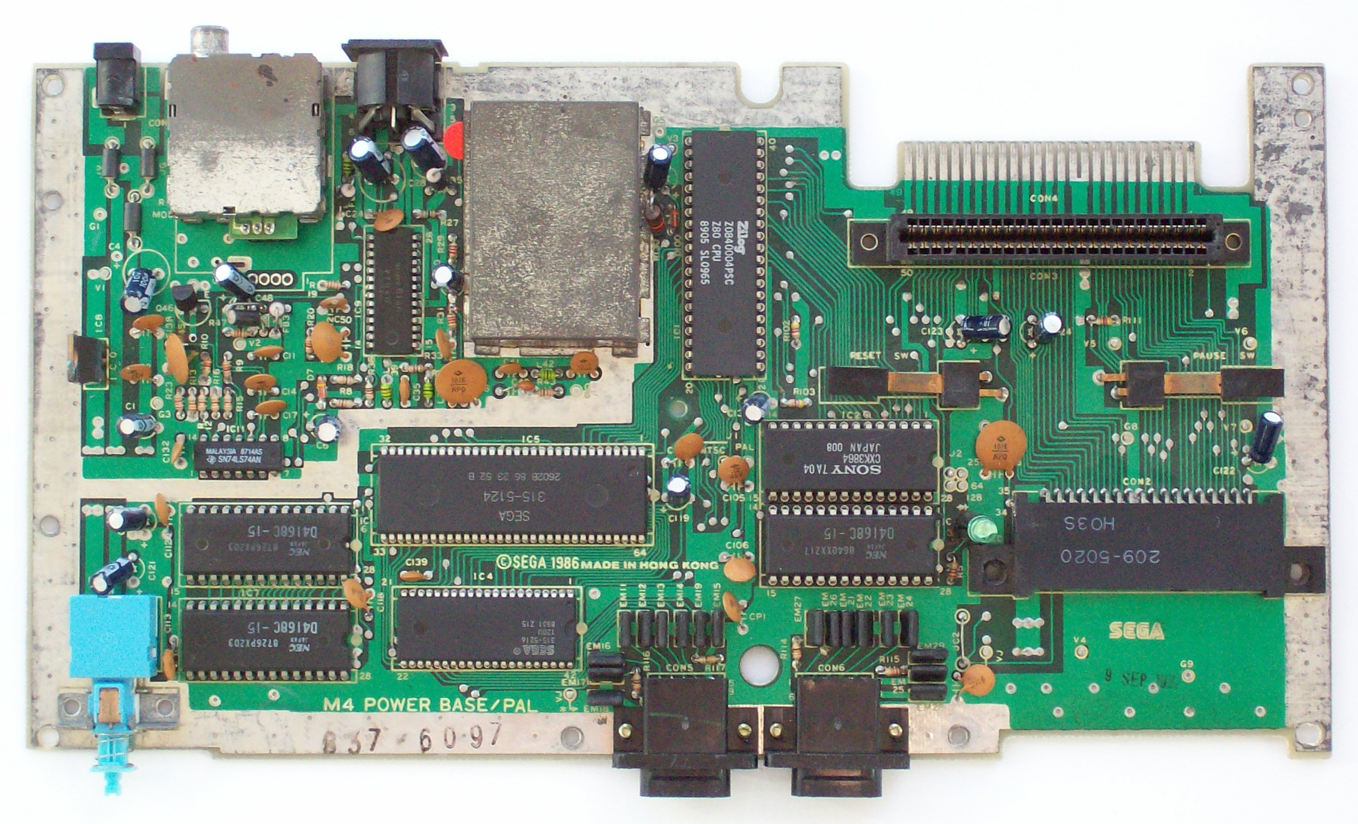 SMS 1 NTSC 50hz  PALMasterSystemM4POWERBASEPAL837-6097-Component