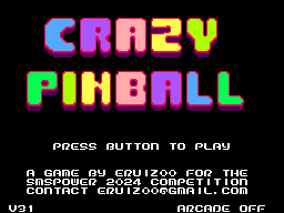 SMSPower Compétition 2024 CrazyPinball-SMS-Title