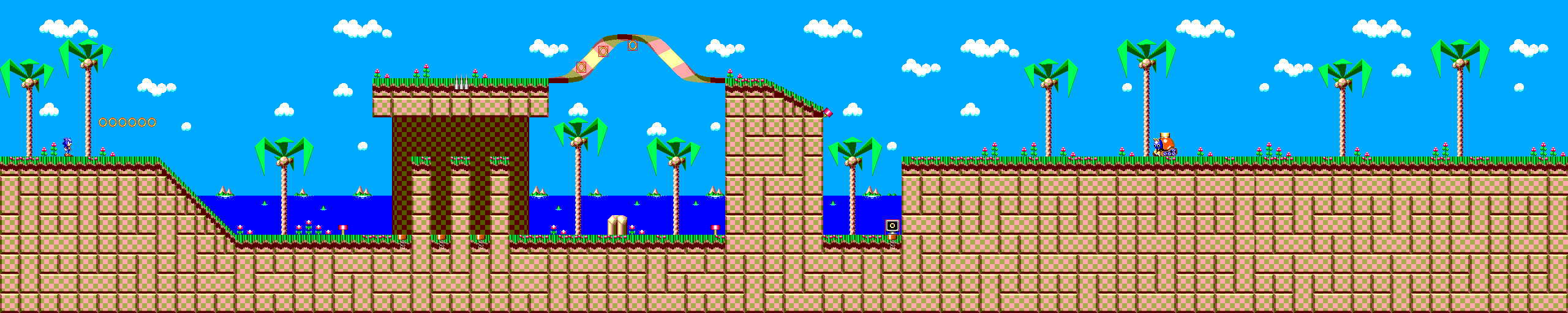 Sonic Chaos - Master System (Stage 03-Sleeping Egg Zone)