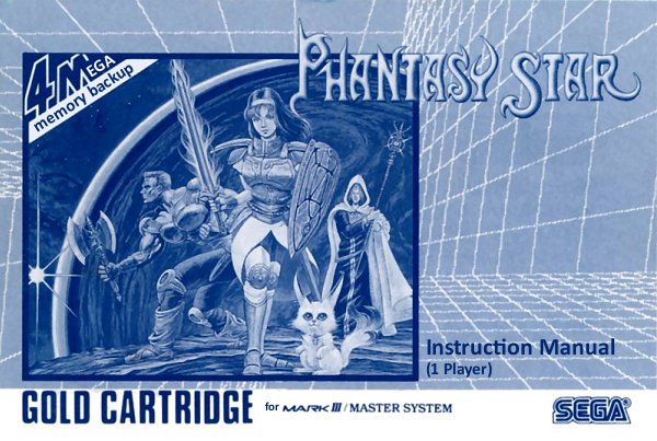 Phantasy Star manual front cover